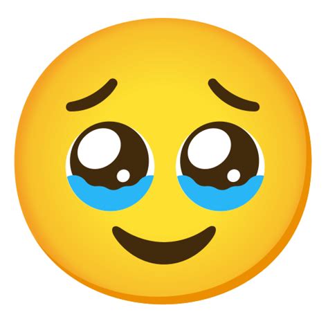 🥹 <b>Face Holding Back Tears Emoji Meaning</b> A yellow <b>face</b> with <b>tears</b> welling up at the bottom of its two large eyes. . Face holding back tears emoji meaning